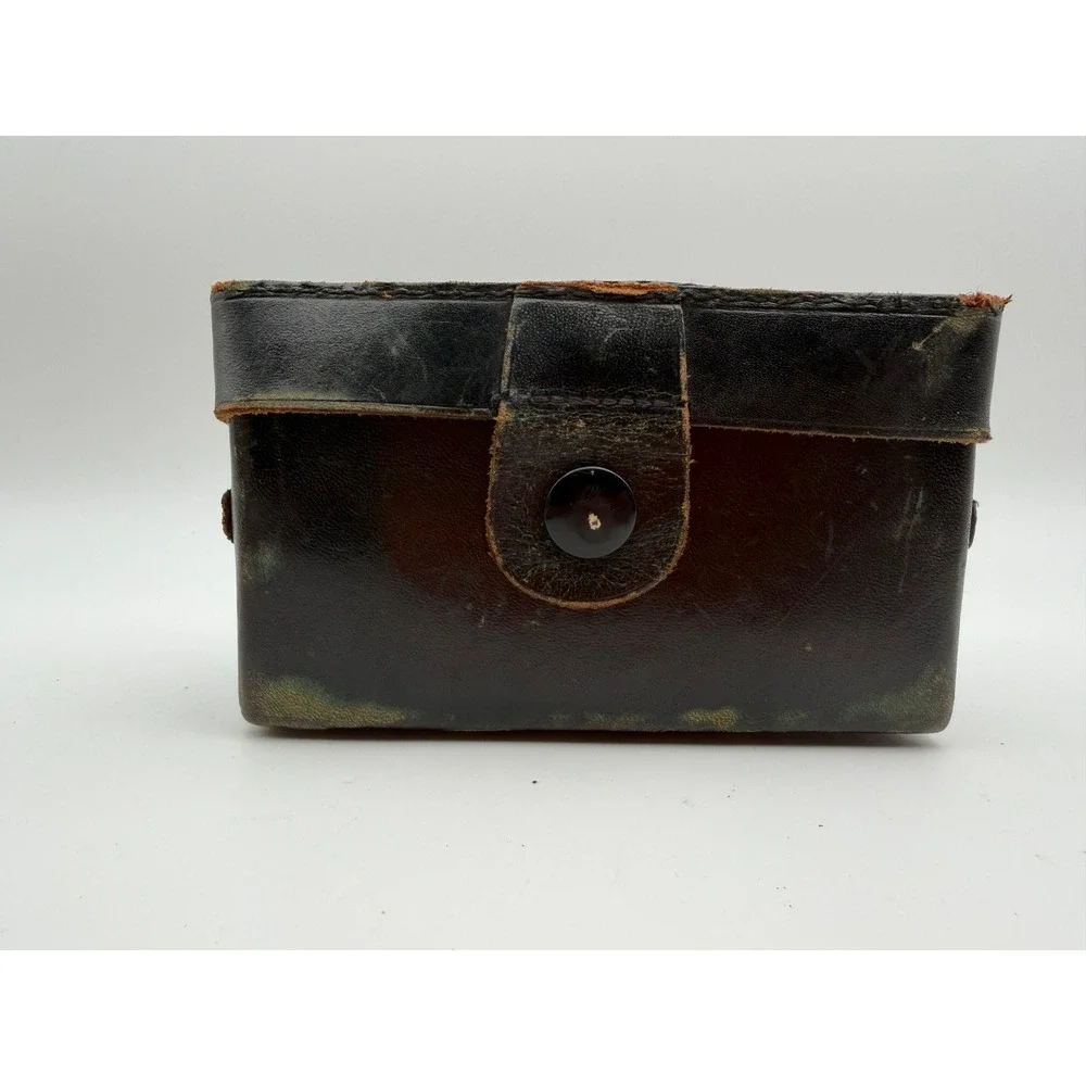 Vintage Argus A2B 35mm Film Camera Black Bakelite with Leather Case Untested